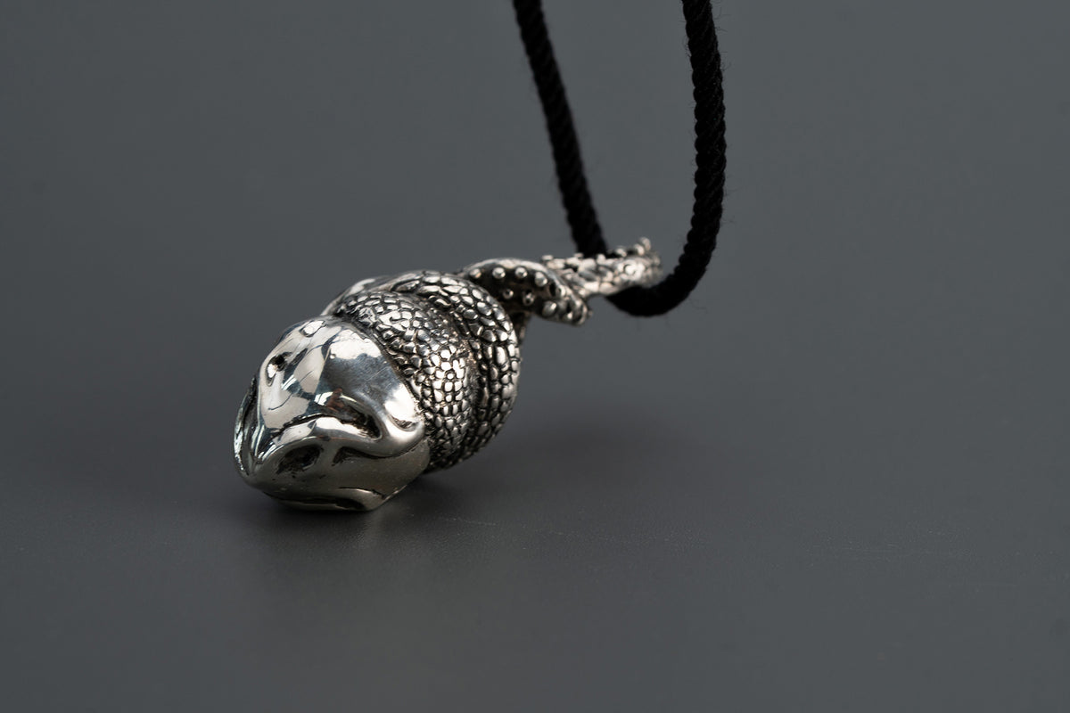 Anatomical Heart with Tentacles — Silver Pendant
