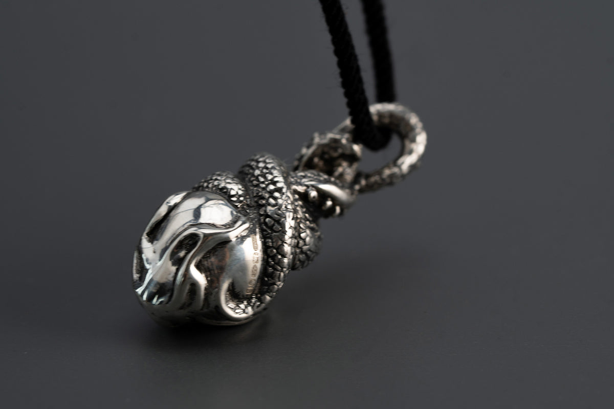 Anatomical Heart with Tentacles — Silver Pendant