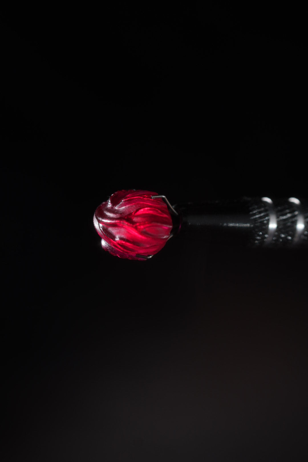 Hand-Carved Laboratory Ruby Heart